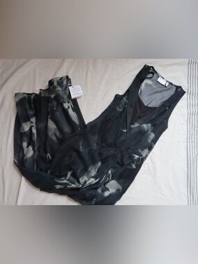 ASOS Black and Gray Printed Maxi Dress